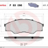 Sada brzdových destiček BREMBO P83096 - TOYOTA Sada brzdových destiček BREMBO P83096 - TOYOTA