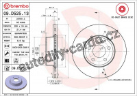 Brzdový kotouč BREMBO 09.D525.13 - MERCEDES-BENZ