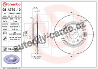 Brzdový kotouč BREMBO 08.A759.11