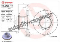Brzdový kotouč BREMBO 09.8128.10
