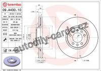 Brzdový kotouč BREMBO 09.A430.11