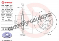 Brzdový kotouč BREMBO 09.7911.21