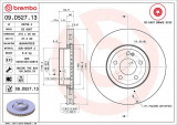 Brzdový kotouč BREMBO 09.D527.13 - MERCEDES-BENZ