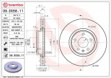 Brzdový kotouč BREMBO 09.D058.11 - AUDI