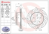 Brzdový kotouč BREMBO 09.5182.10 - FERRARI