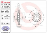 Brzdový kotouč BREMBO 09.6799.14 - SEAT