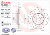 Brzdový kotouč BREMBO 09.8665.1X