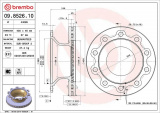 Brzdový kotouč BREMBO 09.8526.10