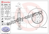 Brzdový kotouč BREMBO 09.C646.11 - FIAT, NISSAN, OPEL, RENAULT