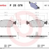 Sada brzdových destiček BREMBO P23079 - FIAT Sada brzdových destiček BREMBO P23079 - FIAT