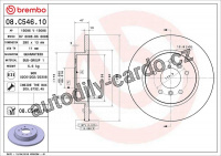 Brzdový kotouč BREMBO 08.C546.11 Brzdový kotouč BREMBO 08.C546.11