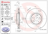 Brzdový kotouč BREMBO 09.D229.11 - MERCEDES-BENZ