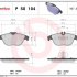Sada brzdových destiček BREMBO P50104 - MERCEDES-BENZ