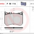 Sada brzdových destiček BREMBO P50114 - MERCEDES-BENZ