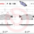 Sada brzdových destiček BREMBO P50109 - MERCEDES-BENZ