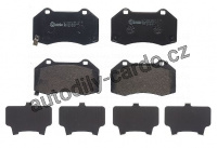 Sada brzdových destiček BREMBO P23182 - ABARTH, FIAT Sada brzdových destiček BREMBO P23182 - ABARTH, FIAT