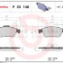 Sada brzdových destiček BREMBO P23148 - ALFA ROMEO Sada brzdových destiček BREMBO P23148 - ALFA ROMEO