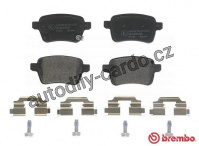 Sada brzdových destiček BREMBO P23156 - FIAT Sada brzdových destiček BREMBO P23156 - FIAT
