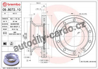 Brzdový kotouč BREMBO 09.B072.10