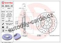 Brzdový kotouč BREMBO 09.5843.3X