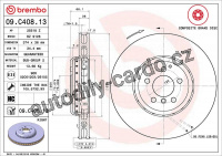 Brzdový kotouč BREMBO 09.C408.13 - BMW