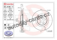 Brzdový kotouč BREMBO 09.A196.11