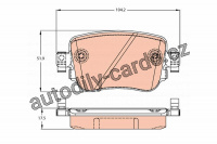 Sada brzdových destiček TRW GDB2042