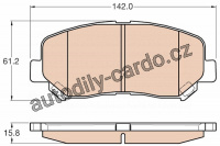 Sada brzdových destiček TRW GDB3562
