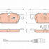 Sada brzdových destiček TRW GDB1929 - PEUGEOT 407 04-