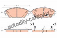 Sada brzdových destiček TRW GDB3592 - MAZDA