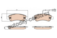 Sada brzdových destiček TRW (GDB2068)