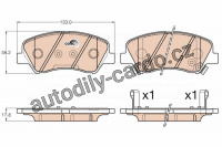 Sada brzdových destiček TRW GDB3548