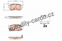 Sada brzdových destiček TRW GDB3626