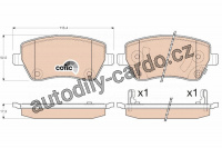 Sada brzdových destiček TRW (GDB3546)