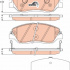 Sada brzdových destiček TRW GDB3418 - HYUNDAI SANTA FE