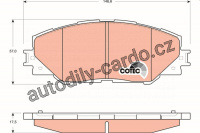 Sada brzdových destiček TRW GDB3424 - TOYOTA RAV 4 06-