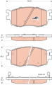 Sada brzdových destiček TRW GDB3420 - KIA RIO II 05-