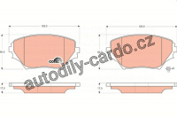 Sada brzdových destiček TRW GDB3251 - TOYOTA RAV-4