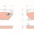 Sada brzdových destiček TRW GDB3243 - TOYOTA YARIS