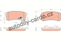 Sada brzdových destiček TRW GDB3247 - MITSUBISHI PAJERO Sada brzdových destiček TRW GDB3247 - MITSUBISHI PAJERO