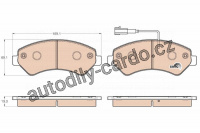 Sada brzdových destiček TRW GDB1982 Sada brzdových destiček TRW GDB1982