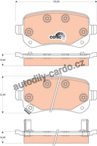 Sada brzdových destiček TRW GDB4176 - CHRYSLER VOYAGER 07-