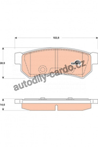 Sada brzdových destiček TRW GDB4178 - CHEVROLET LACETTI 05-