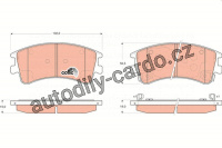 Sada brzdových destiček TRW GDB3310 - MAZDA 6