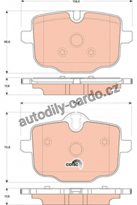 Sada brzdových destiček TRW GDB1869 - BMW 5 F10 10-