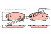 Sada brzdových destiček TRW GDB1910 - Renault