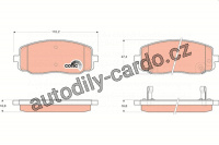 Sada brzdových destiček TRW GDB3369 - KIA PICANTO