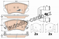 Sada brzdových destiček TRW GDB1783 - OPEL INSIGNIA 08-
