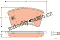 Sada brzdových destiček TRW GDB1785 - RENAULT KANGOO