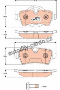 Sada brzdových destiček TRW GDB1766 -